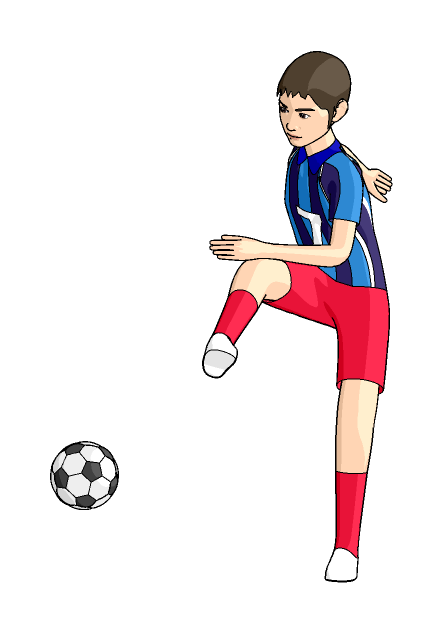 サッカー合宿のイメージイラスト